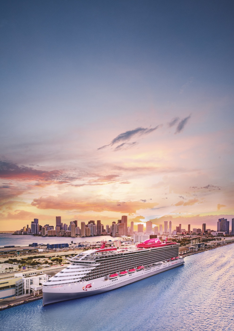 Scarlet Lady cruise ship in Miami